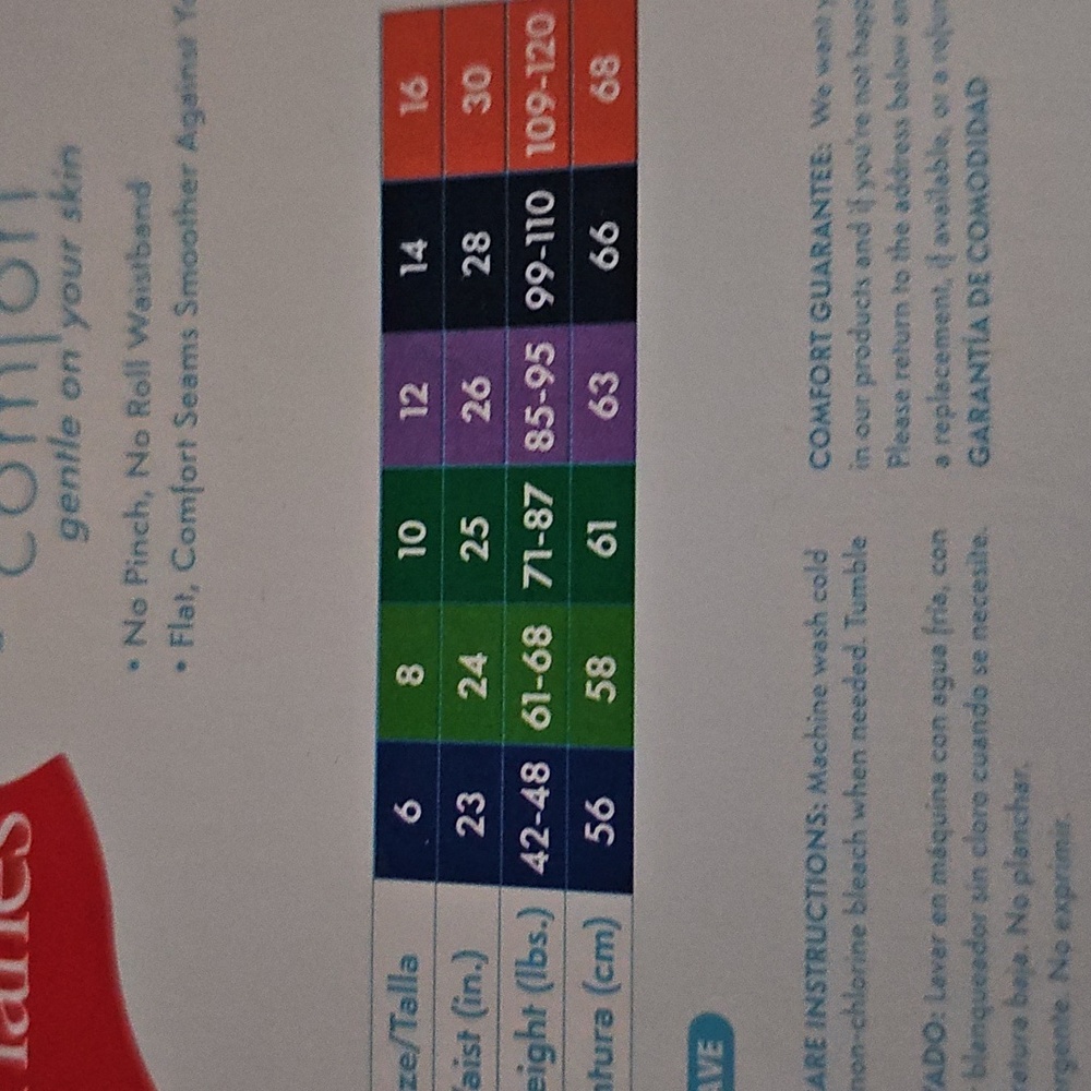 Nwt Hanes Girls' Pure Comfort Briefs - Red, Pink, Blue - Picture 5 of 5